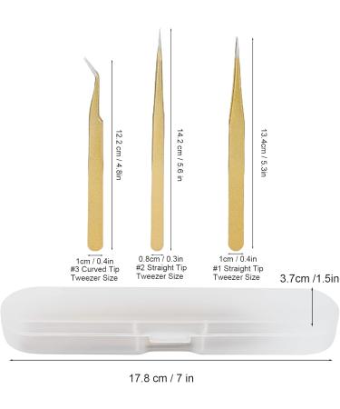 Graft Eyelashes Tweezers Ergonomic Manicure Tweezers Strong Biting Strength Exquisite Acid Proofing Antimagnetic for Manicure for Graft Eyelashes for DIY - Buy Online on GoSupps.com