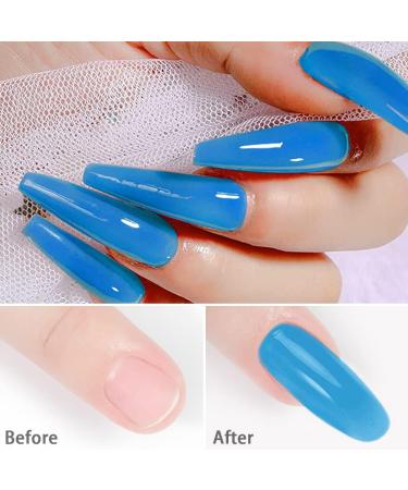 Lofuanna Poly Nail Set - 15ml x 2 | Gel Nail Extension Kit for Technicians & DIY | Blue Acrylic Nail Gel for Quick Building - Buy Online on GoSupps.com