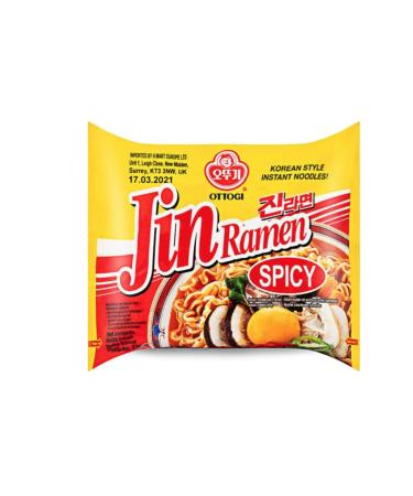 WaNaHong Ottogi Jin Ramen 20 Boxes 20g Spicy Flavor 120g