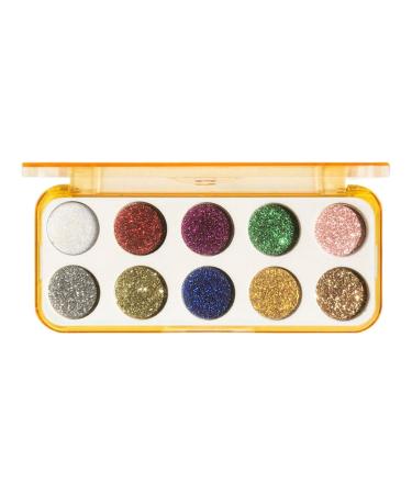 Eyeshadow Palette - 10 Shades Highly Pigmented Eyeshadow | Eye Shadow Makeup Pallet High Pigmented Matte Shimmer Make up Kit for Women Girls Shzons 01# Glitter Plate