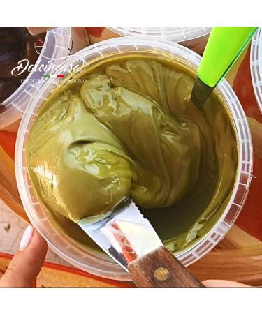 Pistachio Cream Natural Flavor Ready-to-use spread Tasty Soft and versatile spread for home or work Lactose and Gluten Free Pack of 500 g - Buy Online on GoSupps.com