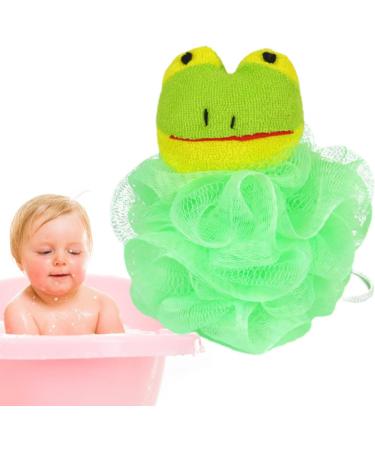 Bath Sponges for Shower Cartoon Kids Loofahs for Shower Kids Bath Sponge Cartoon Body Scrubber Shower Ball Bath Sponge Mesh Bath Ball Gentle Shower Sponge Washing Bath Ball for Bathroom Home Frog - Buy Online on GoSupps.com