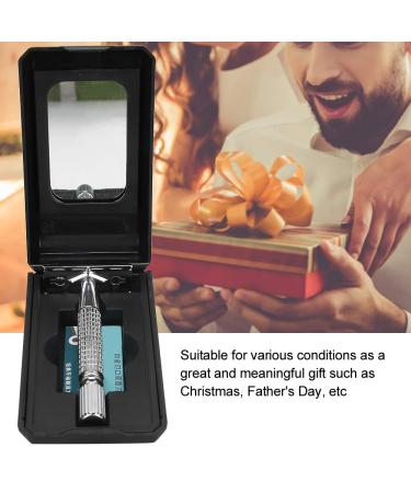 Double Edge Razor with Long Stainless Steel Handle - Nostalgic Shaver for Salon & Home Use | International Shipping Available - Buy Online on GoSupps.com