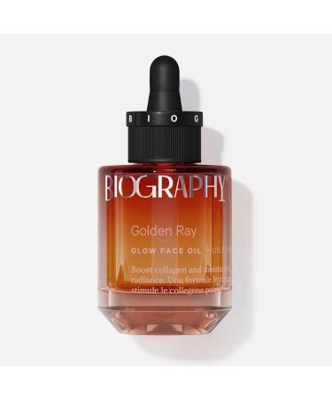 Biography Golden Ray Glow Face Oil Moisturizes Boosts Collagen Plumps Fine Lines and Increases Glow 1 Fl Oz.