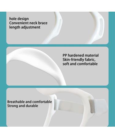 Joberio 3 PCs V-Shaped Neckline Corrector | Spinal Decompression Neck Support Traction for Men & Women | Posture Correction & Sore Relief with White Straps - Buy Online on GoSupps.com