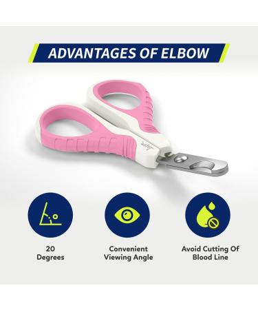 Professional Wepet Claw Scissors for Pets Safe & Spicy #06 White/Thulian Pink for Cats Dogs Kittens & Small Animals - Buy Online on GoSupps.com