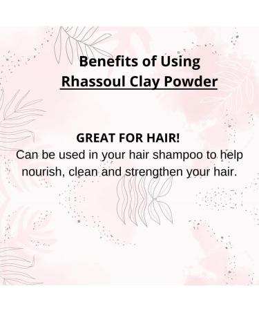 SVATV Rhassoul Clay Powder 8oz - Deep Cleansing Face & Hair Mask | Even Skin Tone & Exfoliation | Natural Ghassoul Clay for Younger Looking Skin - Buy Online on GoSupps.com