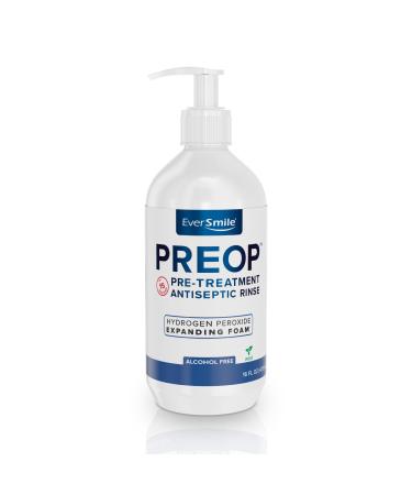 EverSmile PreOp Foaming Rinse Pretreatment Antiseptic Mouthwash with Hydrogen Peroxide Foam Alcohol Free Whitening Rinse with Minty Formula to Fight Bad Breath 100 Uses Per 16 oz Bottle (1 Pack) 16 Fl Oz (Pack of 1)
