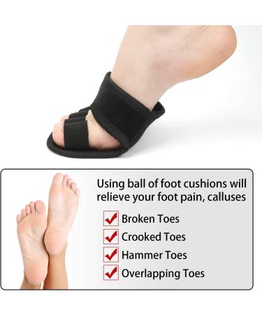 Adjustable Metatarsal Pads for Toe Support - 6pcs Ball of Foot Cushions for Hammer Toe, Claw Toes, Bunions - Men, Women - Buy Online on GoSupps.com
