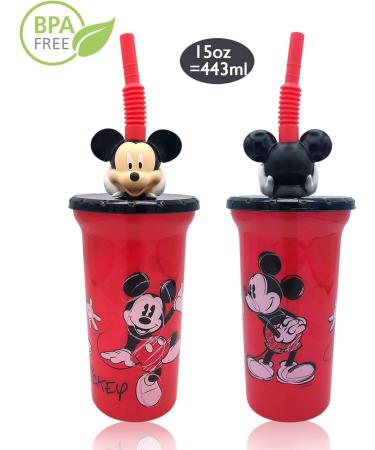 Disney Mickey Water Tumbler with 3D Character Straw | BPA-Free Drinkware for Kids | Easy to Clean | Perfect Gift for Toddlers - Buy Online on GoSupps.com