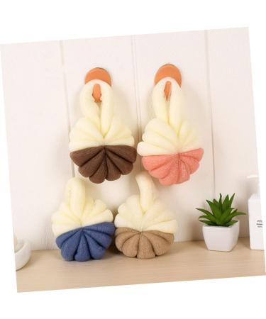 Buy Hemoton 5pcs Two-Color Shower Ball Mesh Bath Scrubber - Ideal Foam Bathing Sponge for Kids & Babies | Soft Loofah Pouf for Gentle Body Wash - Buy Online on GoSupps.com
