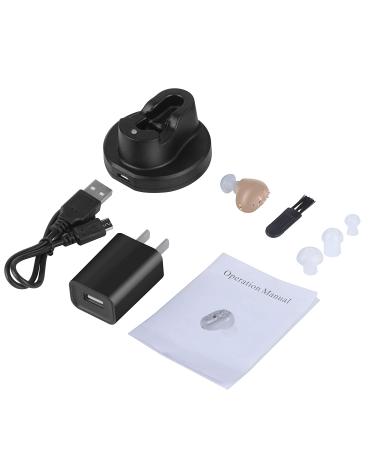 Rechargeable Hearing Amplifier for Seniors & Adults | Noise Cancelling Personal Sound Enhancement Aid | Inner-Ear Design | Suitable for Either Ear - Buy Online on GoSupps.com