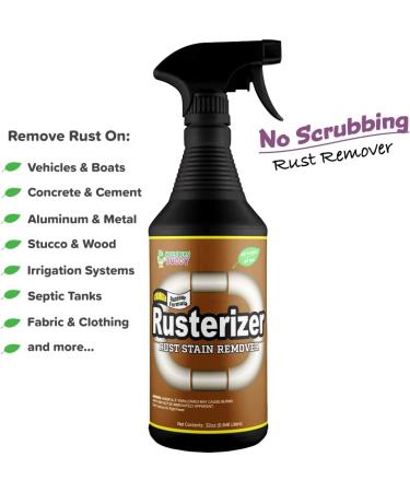Rusterizer No Scrubbing Rust Remover 32oz - Fast & Effective Rust Removal for Metal Surfaces | International Shipping Available - Buy Online on GoSupps.com