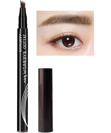 Icefei Liquid Eyebrow Pencil | Four-Fork Eyebrow Pencil for Makeup - Texture Slim Lines Eyebrow Water Pencil for Dating Parties and Daily Use C: Grayish Brown - Buy Online on GoSupps.com