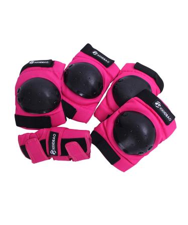 LIOOBO 6Pcs Kids Protective Gear Shock Outdoor Knee Pads Elbow Pads Wrist Guards for Scooter Roller Skating Outdoor Sports
