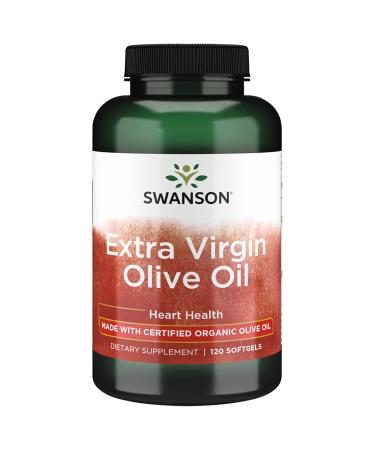 Swanson With Certified Organic Extra Virgin Olive Oil Cold-Pressed 1000 Milligrams 120 Sgels - Buy Online on GoSupps.com