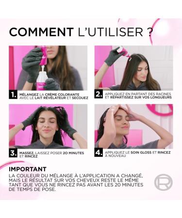 L OR AL PARIS - Coloration Cheveux Semi-Permanente Ton sur Ton - Couleur Soin Gloss - Sans Ammoniaque - Casting Cr me Gloss - Nuance : Noir Eb ne (200) 200 - Noir Eb ne 1 unit (Lot de 1) - Buy Online on GoSupps.com