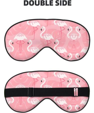 Summer Flamingo Palm Leaves Eye Mask Comfortable Sleep Aid for Deep Sleep Yoga Travel & Meditation 1 Count - Buy Online on GoSupps.com