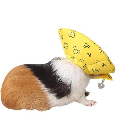 JEELINBORE Cute Fabric Protective Collar for Small Animals - Comfortable Neck Collar for Hamsters (Yellow 3cm Diameter) | International Shipping - Buy Online on GoSupps.com