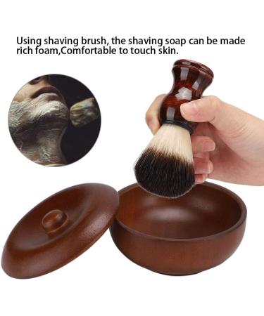 Premium Wooden Shaving Set Gift for Dad & Husband - Razor Foam Soap Brush & Bowl - Brown - Buy Online on GoSupps.com