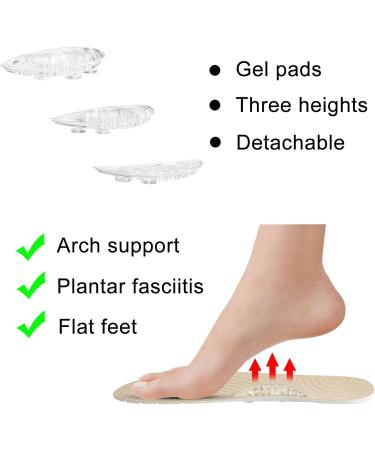 Supination Insoles for Men & Women | Orthotic Inserts with Adjustable Arch Support for Plantar Fasciitis Knee Pain & Over Supination - Buy Online on GoSupps.com