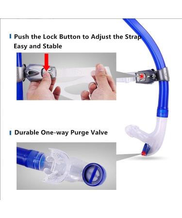 Focevi Swim Snorkel for Lap Swimming - Adult Snorkeling Gear with Silicone Mouthpiece and Purge Valve - Buy Online on GoSupps.com