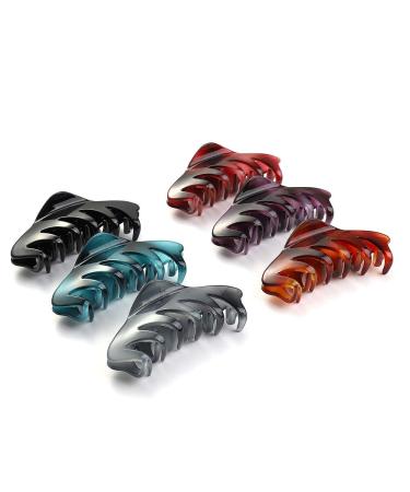 Liasun Premium Hair Claw Clip - Medium Strong Hold for Medium to Long Hair (Gray) - Buy Online on GoSupps.com