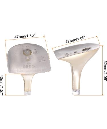 BUY HARFINGTON 1 Pair Gold Tone Heel Repair Replacement for Women - Perfect DIY High Stiletto Heel 1.85 x 2.05 - Buy Online on GoSupps.com