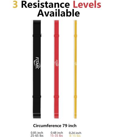 Fitarc Resistance Bands Set - 3 Adjustable Bands for Pilates Yoga & Home Gym | Perfect for Men & Women | Includes Pull-Up Helpers Handles and Door Anchors - Buy Online on GoSupps.com