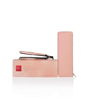 ghd Platinum+ Styler - Professional Smart Hair Straighteners Wishbone Hinge Ultra Gloss Plates Charity Edition Pink Peach