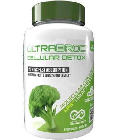 Detoxification Supplement | Broccoli Seed Extract & LPS Curcumin, Sulforaphane Glucoraphanin | Nutritional Supplement, Liver Support, Antioxidant Supplement, Fast Absorption | 60 Veg Capsules
