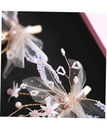 FRCOLOR Pearl Hair Clips rhinestone barrettes wedding hair clips bridal headpiece hair barrettes rhinestone hair clips bride headpiece hair ornaments for bride Korean bridesmaid - Buy Online on GoSupps.com