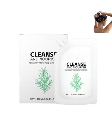 Shampoing de cheveux lisses et brillants rafra chissants shampooing de croissance des cheveux au romarin pour les poils d'amincissement hydratant contr le le cuir chevelu gras (1pc)