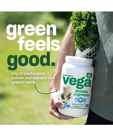 Vega Protein and Greens Berry (18 Servings) Plant Based Protein Powder Plus Veggies Vegan Non GMO Pea Protein For Women and Men 522g (Packaging May Vary) Berry 21 Servings (Pack of 1) - Buy Online on GoSupps.com
