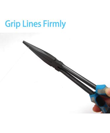 Premium 28cm Blue Needle Nose Fishing Pliers - XL Long Straight Pliers for Precision and Durability - Ideal for International Shipping - Buy Online on GoSupps.com