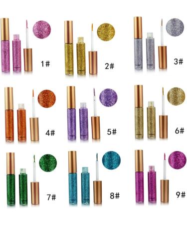 Beavorty 10pcs metallic eyeliner liquid glitter liquid shimmery 1 count (Pack of 1) Assorted Color - Buy Online on GoSupps.com