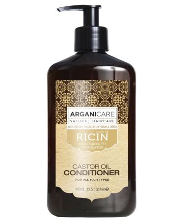 Arganicare Castor Oil Conditioner Hair Growth Stimulator with Certified Organic Argan and Castor Oils. 400ml