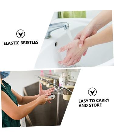 Ipetboom Nail Brush Hand and Nail Scrub Brush Fingernail Scrubber Manicure Brush Pedicure Dust Brush Finger Brush Manicure Tool Toe Brush Clean Polypropylene Wash White - Buy Online on GoSupps.com