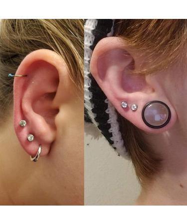 Lishae Ear Piercing Kit - 8 Pieces Disposable Self Ear Piercing Set with Studs and Gun Tool - Buy Online on GoSupps.com