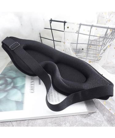 100% Blackout 3D Sleep Mask for Side Sleepers - Comfort Eye Shade Cover 2 Pcs for Travel Yoga & Napping - Buy Online on GoSupps.com