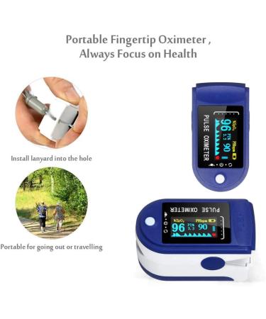 Tianbi Digital Pulse Sensor - Mini Pulse Oximeter for Home & Travel - Accurate Blood Oxygen Saturation Monitor (Blue #01) - Buy Online on GoSupps.com