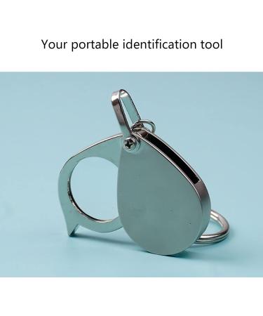 10x Pocket Magnifier Gift Metal Folding Magnifying Glass with Key Chain Jewelry Loupe Lens for Reading Maps Labels Craft Pocket Magnifier Glass Pocket magnifiers for Seniors Small Gift - Buy Online on GoSupps.com