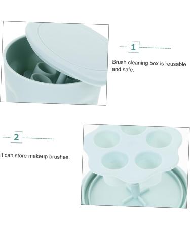 minkissy Cleanser Make up Sponge Cleaner Make up Brush Cleaner Pad Brush Cleaner Mat Makeup Cleaner for Makeup Sponge Cleaner Cosmetic Brush Cleaner Makeup Brush Scrub Box Tpr - Buy Online on GoSupps.com