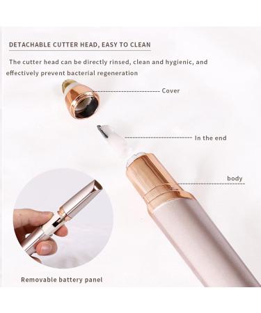 Buy Pain-Free Eyebrow Trimmer & Face Hair Remover for Women - Electric Facial Razor in Rose Gold | International Shipping - Buy Online on GoSupps.com