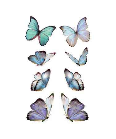24 Sheets Butterfly Temporary Tattoo Stickers for Women - Waterproof Animal Body Art Fake Hand Sticker by Wyuen (W24-03) - Buy Online on GoSupps.com