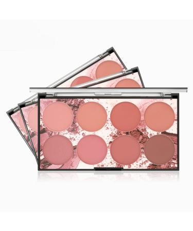 Blush and Highlighter Palette - 8 Pigmented Shades for Easy Contouring and Long-lasting Glow - Buy Online on GoSupps.com