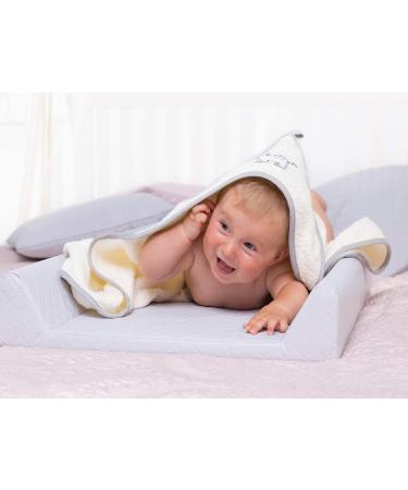 Ceba Baby Diaper Support Pad - Washable Wedge 70x50 cm for Girls - Gray Zebra - 1 Pack - Buy Online on GoSupps.com