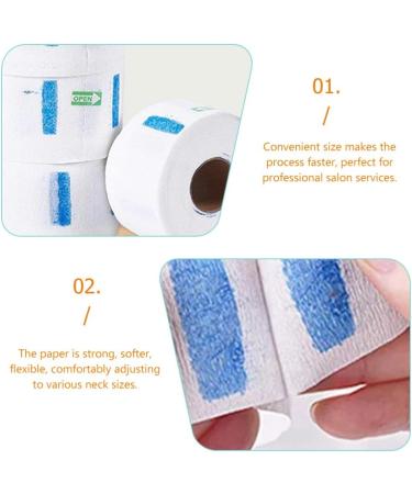 minkissy 5 Rolls Neck Paper Neck Paper Barber Neck Strips Neck Strips Barber Hair Cut Neck Tape Barber Neckband Haircut Neck Strips Shaving Salon Neck Band Paper Towel Roll Disposable - Buy Online on GoSupps.com