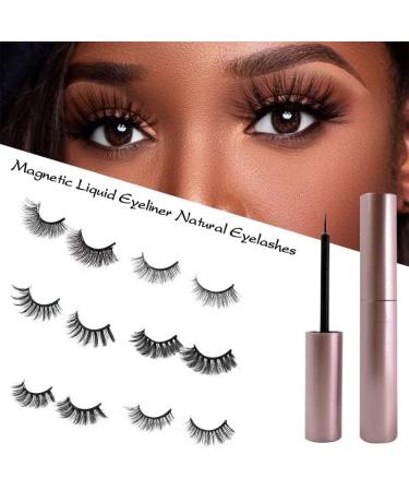 ZOZONE Magnetic Eyelashes with Eyeliner Kit - Faux Mink Wispy Fluffy Doe Curly 3D False Lashes - No Glue Needed - Reusable for Manga Cosplay - 33mm x 15mm - Buy Online on GoSupps.com
