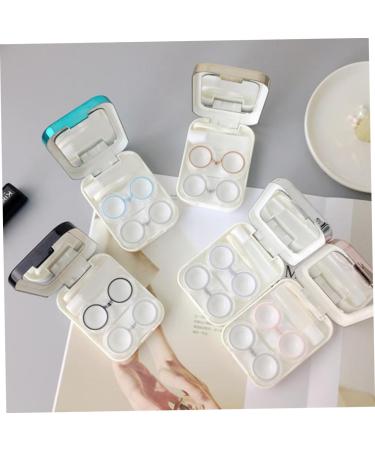Solustrie Mini Contact Lens Bottle - Travel Organizer & Protective Container for Lenses - Blue 8.3x6.2x2.1cm - Buy Online on GoSupps.com